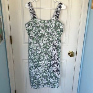 Maeve Floral Print Cotton Midi Dress